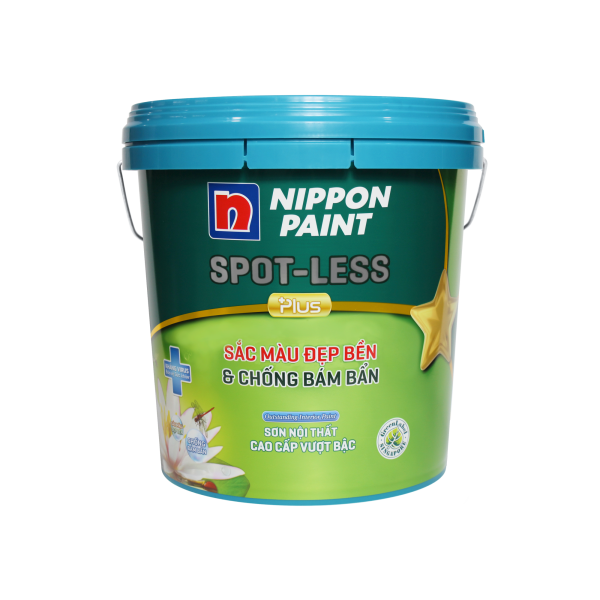 Sơn phủ nội thất cao cấp Nippon Spot - less Plus, 15L